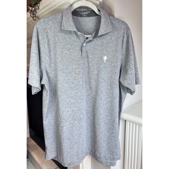 Fairway & Greene Other - Fairway & Greene The Natural Golf Grey Polo Shirt Gold Championship Trophy Sz M